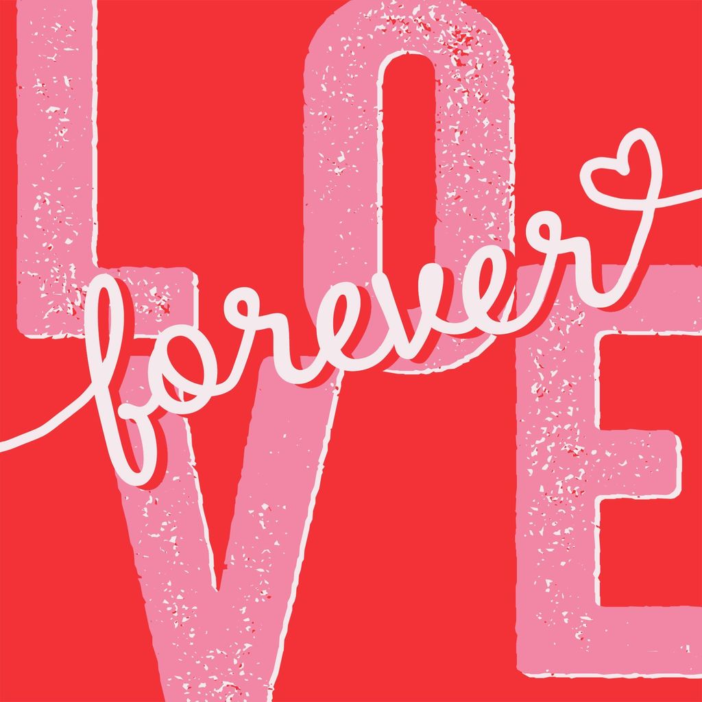 Servietten 33x33 cm Avantgarde - Love forever