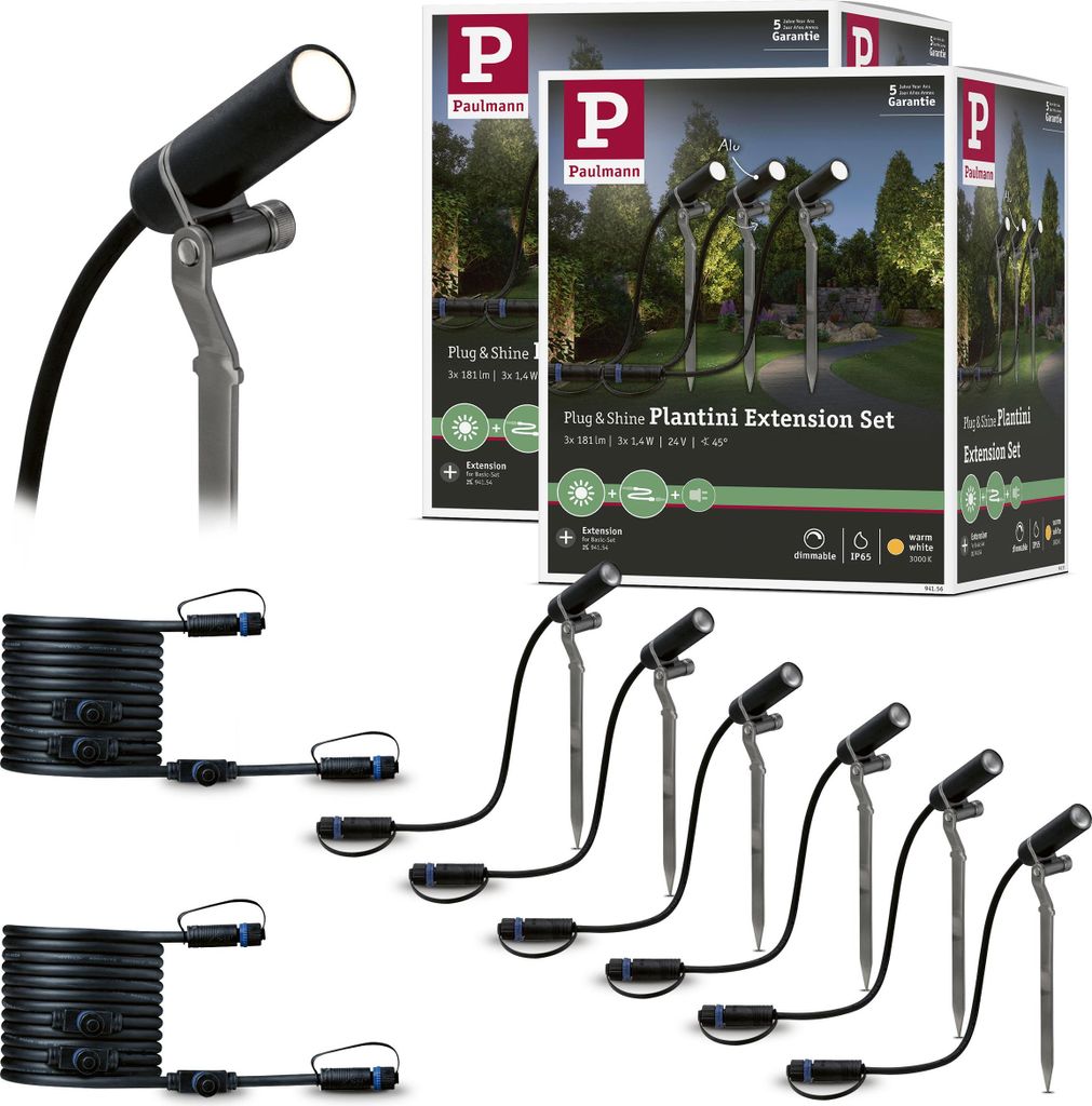 Paulmann Bundle Plug & Shine reflektor ogrodowy LED Zdjęcie produktu 