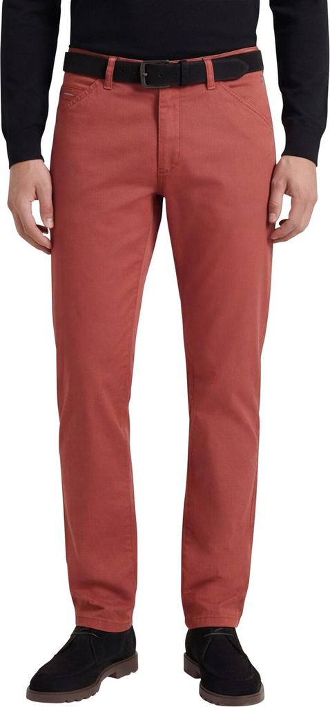 Meyer Chicago 5-Pocket Hose Baumwolle Rot Perfekte Passform