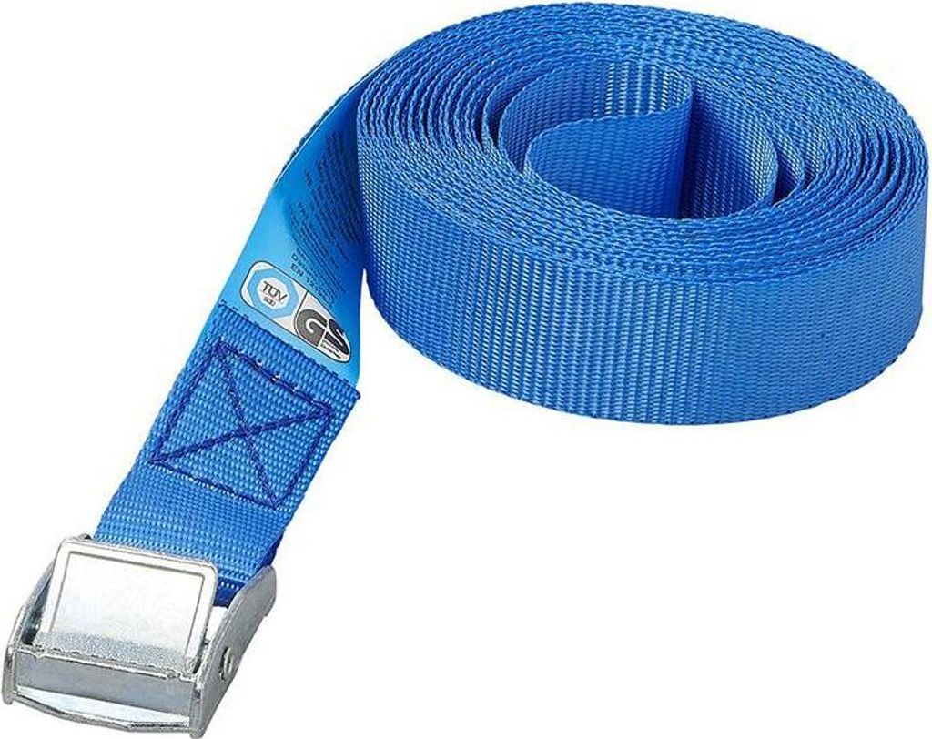 Spanngurt blau mit Schnappverschluss 5 Meter