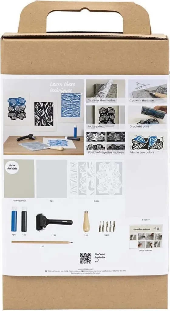 Kit linogravure pour débutant : apprenez la gravure à la maison facilement - 5