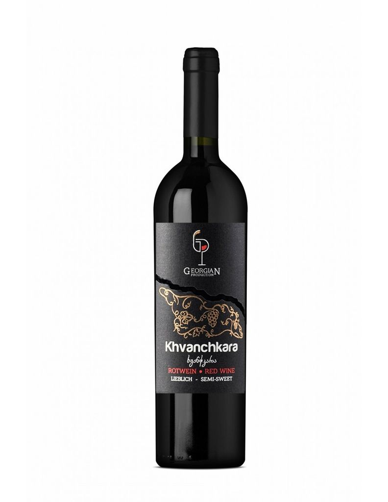 Khvanchkara Georgian Production Rotwein lieblich Wein aus Produktbild 