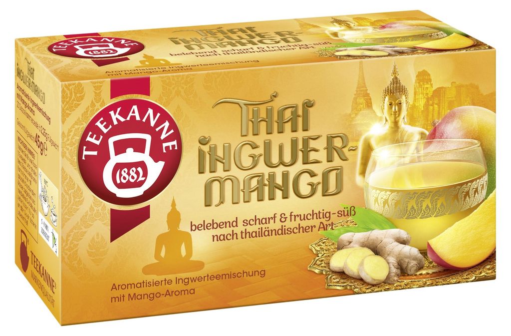 Teekanne Ländertee Thai Ingwer-Mango, 20 Portionsbeutel à Produktbild 