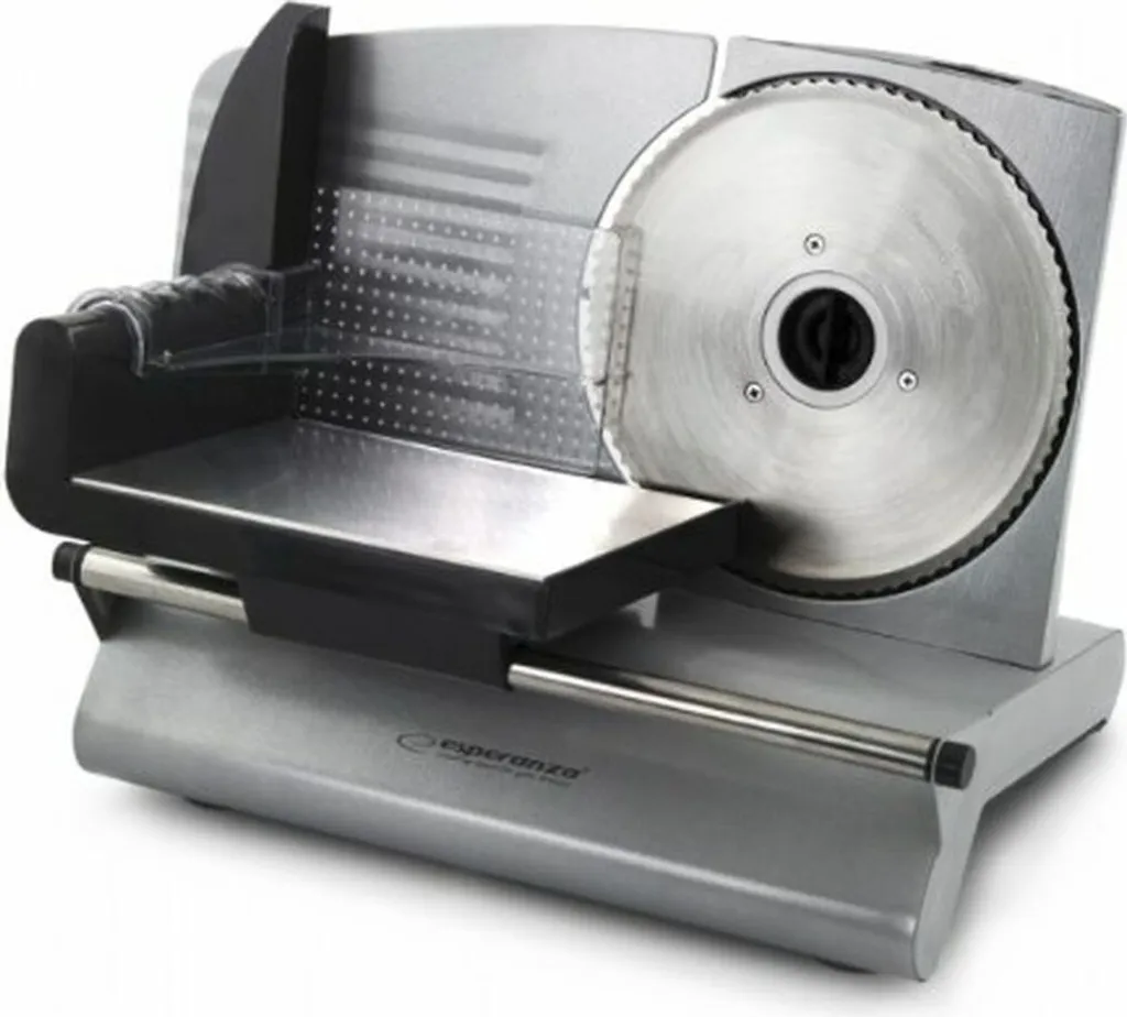 Trancheuse électrique pour tranches fines de jambon et fromage Inox