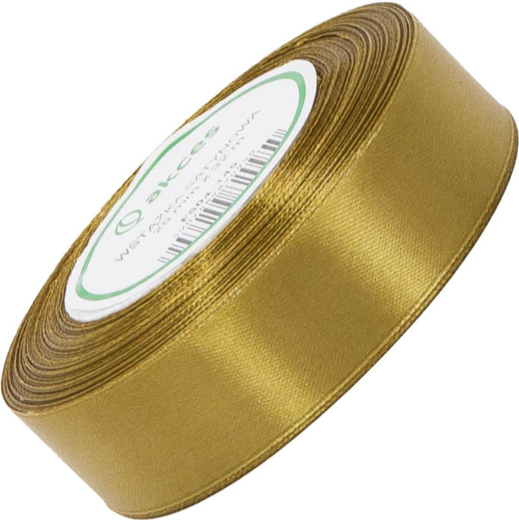 Zlatá saténová stuha 25 mm - 32mb Obrázok produktu 