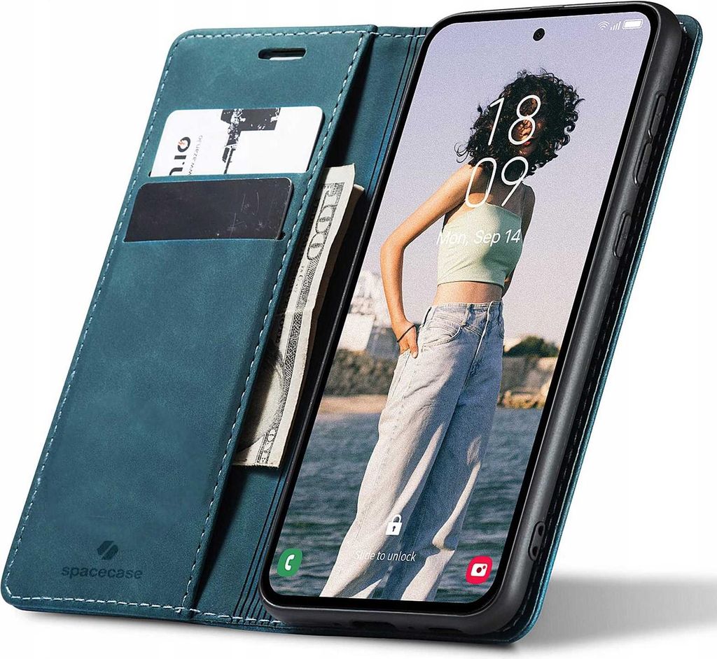 Spacecase Geldbörse Galaxy A32 5G blau
