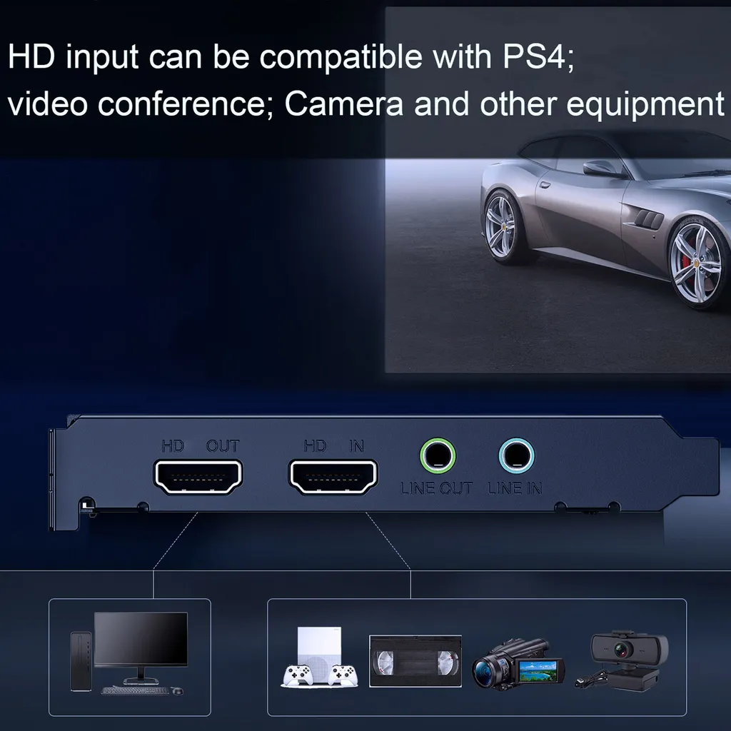 Carte de capture 4K pour streaming et diffusion directe ezcap324B PCIE - 3