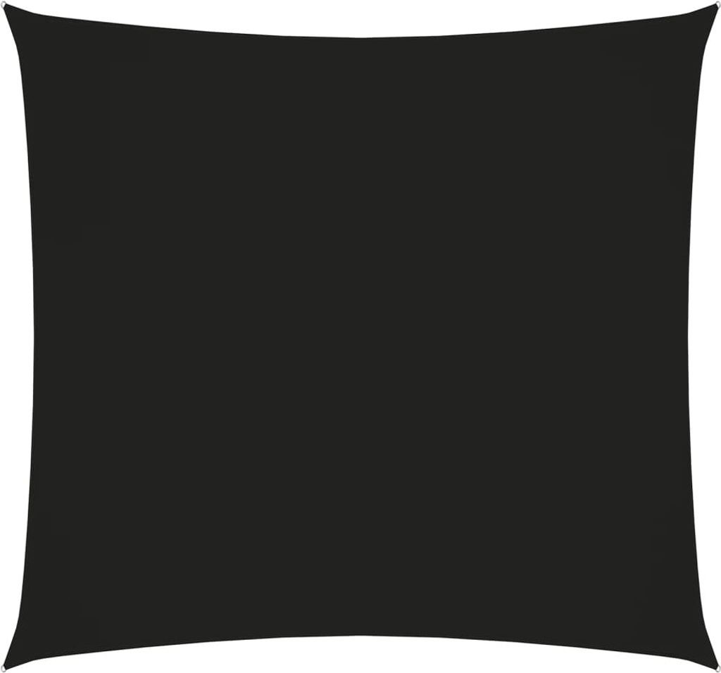 The Living Store Sonnensegel Oxford-Gewebe Quadratisch 5x5 m Schwarz