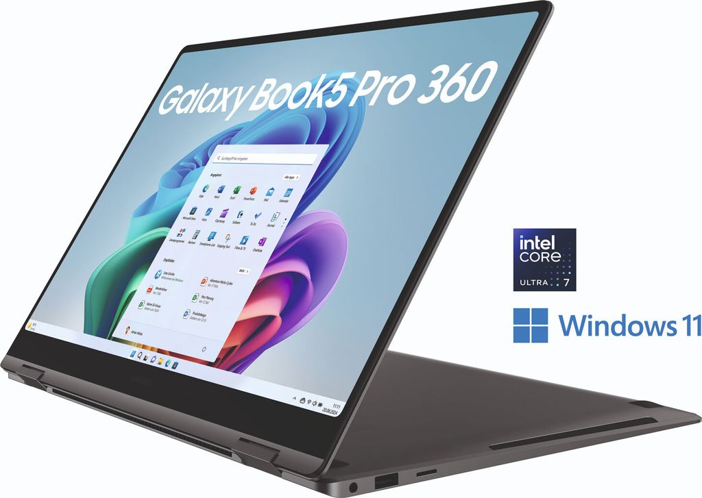 Samsung Galaxy Book5 Pro 360 16" Intel Core Ultra 7 512GB, Intel Core Ultra 7, 40,6 cm (16"), 2880 x 1800 Pixel, 16 GB, 1 TB, Windows 11 Home