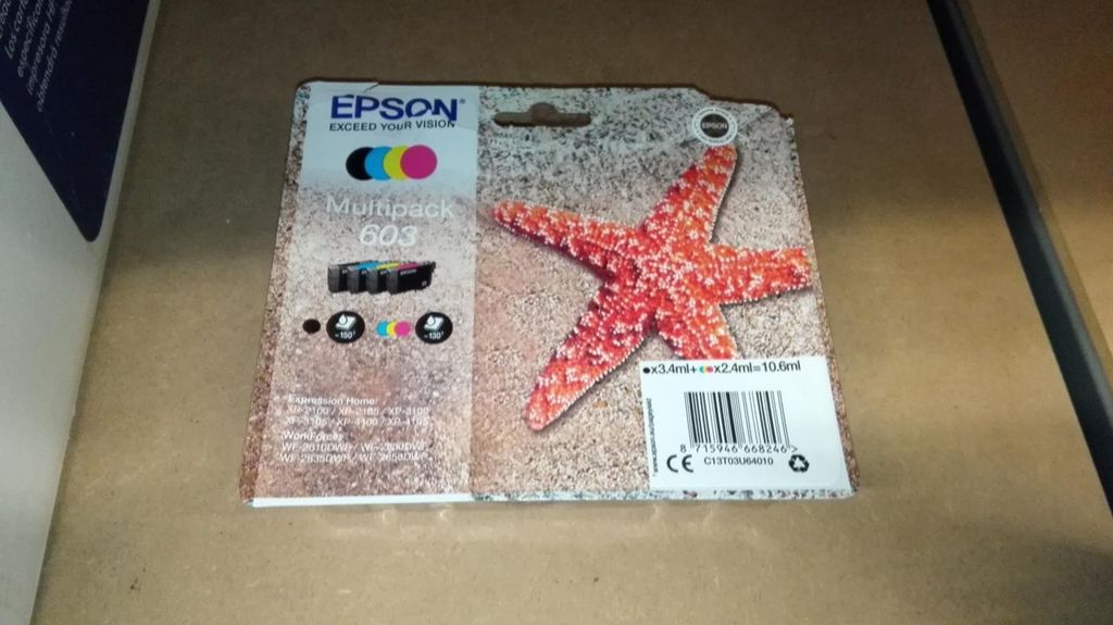 Original EPSON 603 Multipack schwarz, cyan, magenta, gelb Produktbild 