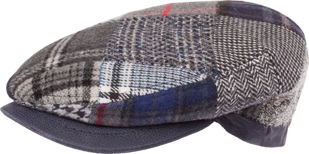 Béret patchwork gris 60 cm Horka - Fini les chapeaux qui ne tiennent pas