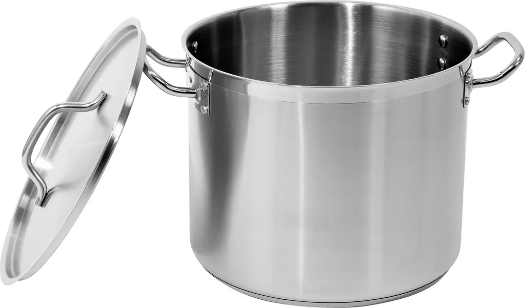 Casseruola Grande Professionale con Coperchio - 20,9 Litri Design Inox - 2