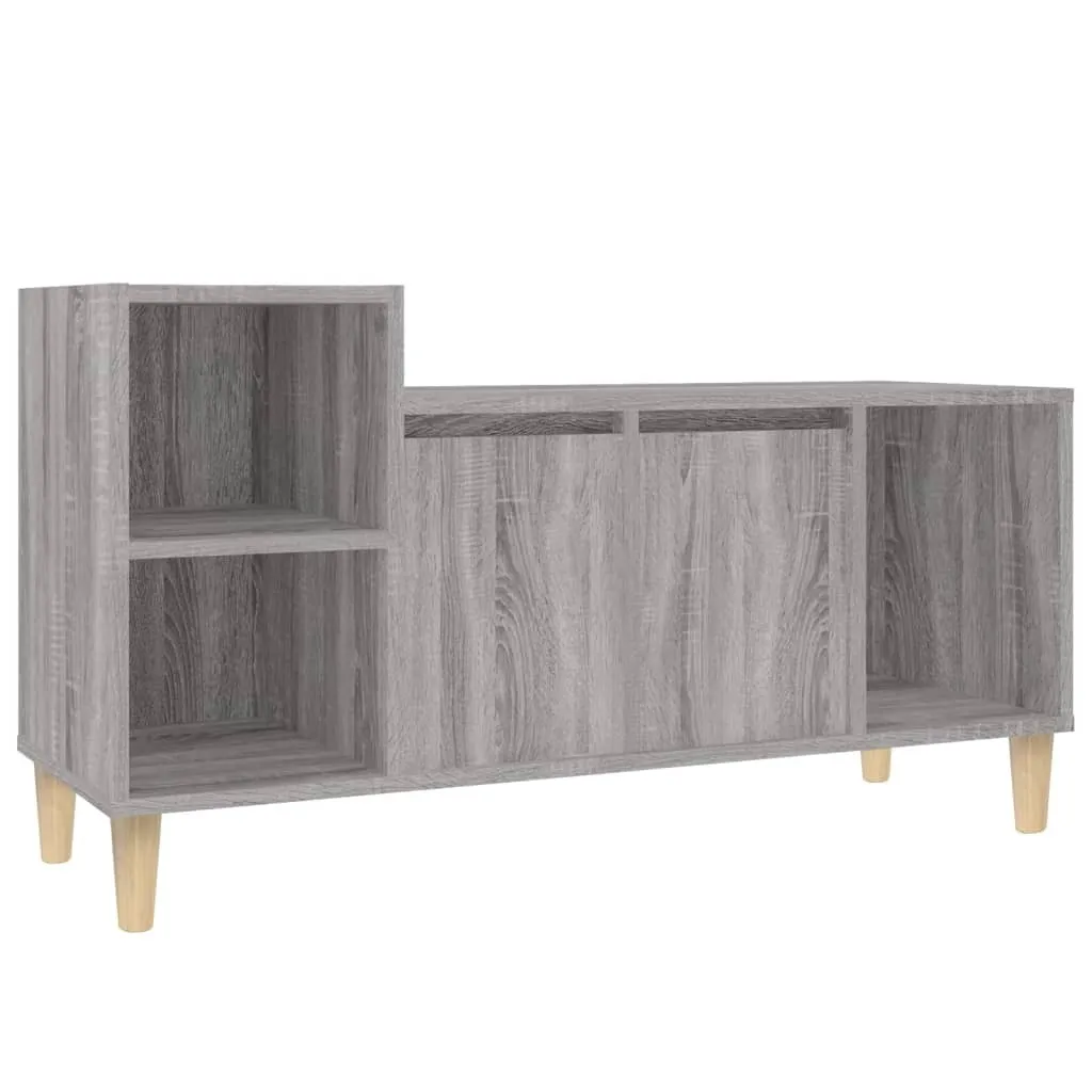 Mobile TV Grigio Sonoma 100x35x55 cm - Porta TV Moderno in Legno