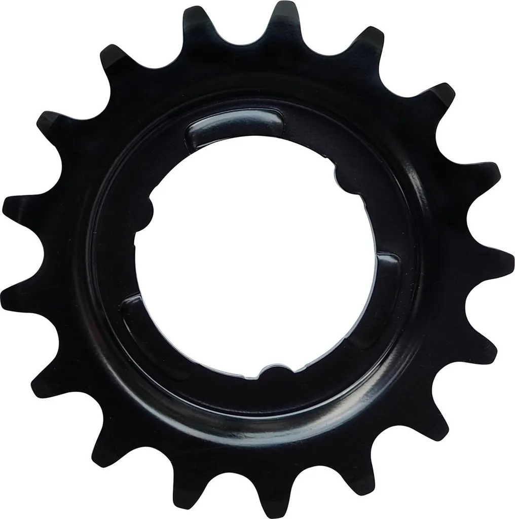 Pignon KMC 16T en acier noir haute résistance pour chaîne étroite