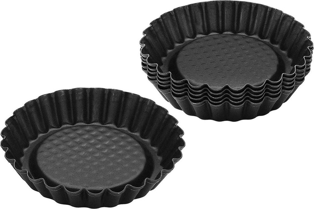 Torteletts Noir Métallique, Ø 10.5x2 cm Image du produit 