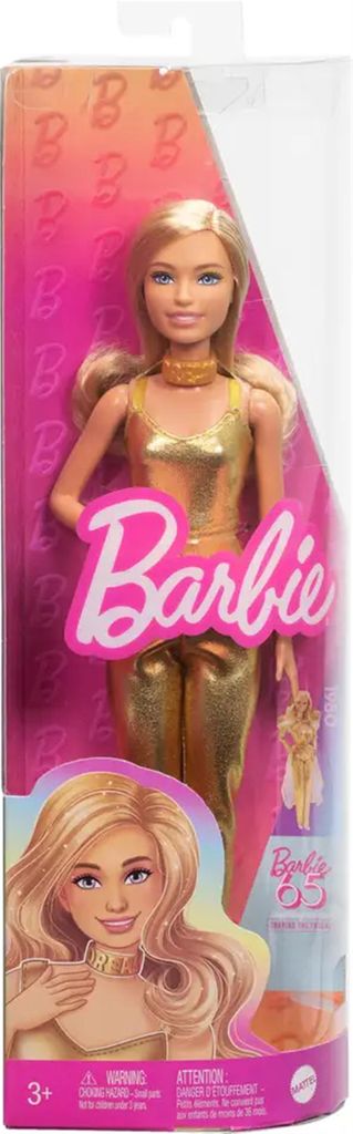 Barbiepuppe Fashionistas Goldener Anzug HRH19 6