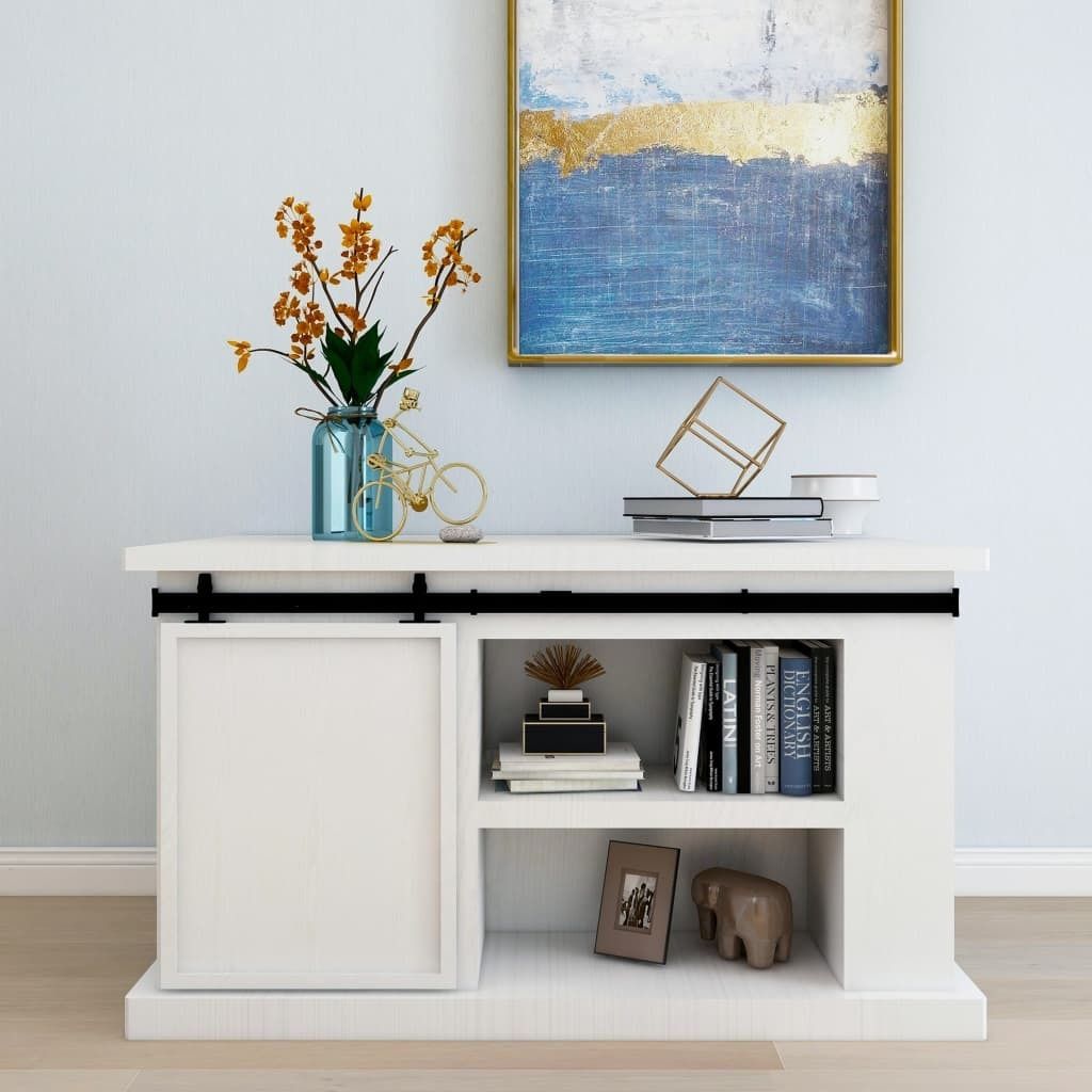 "2026 Promotion" Mini Schiebetürbeschlag Set für Schranktüren Kohlenstoffstahl 152 cm - Sonstige Handwerkzeuge CC1225