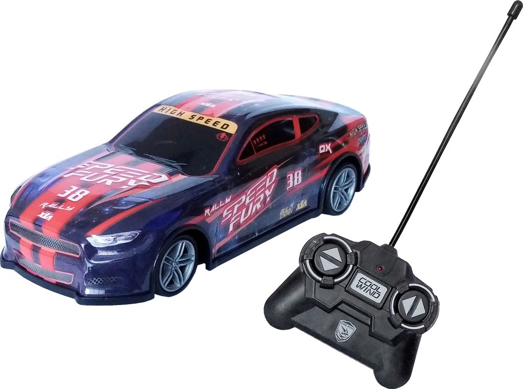 RC Rally Auto 20cm ferngesteuert Modellauto Modell Rennauto Rallyauto Fahrzeug Racer Spielzeugauto Geschenk 66 (Blau / Rot - 38)