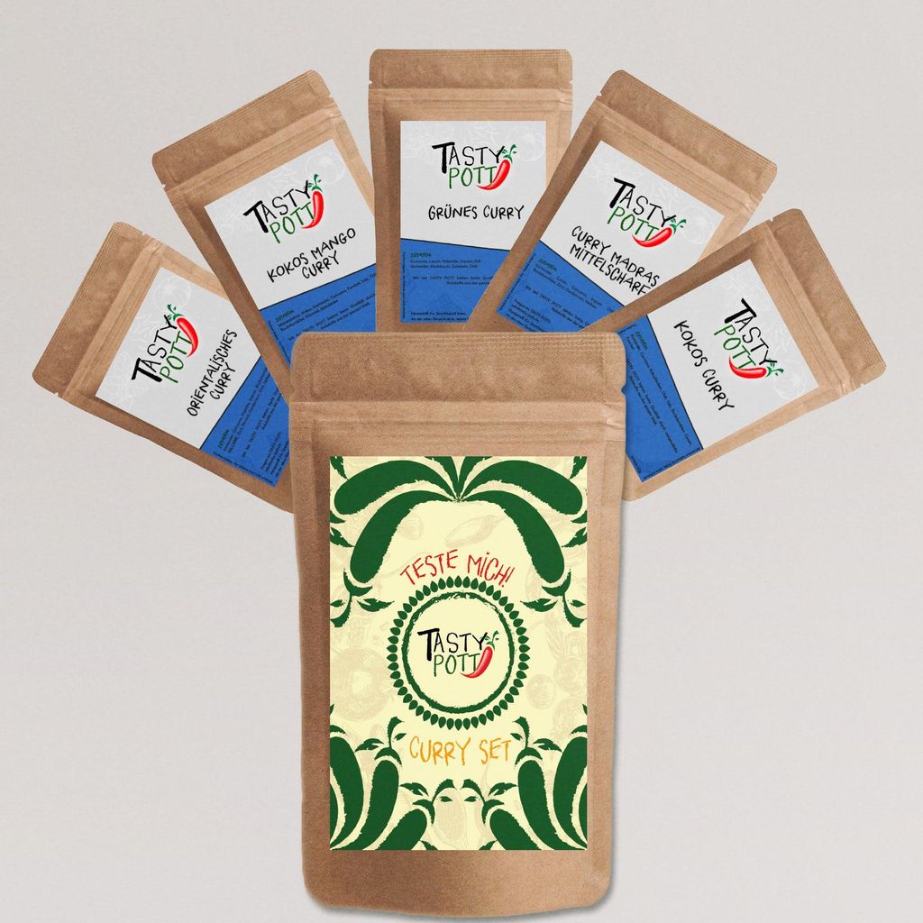 Tasty Pott Curry Set - 5x 30g Probiergrößen - Produktbild 