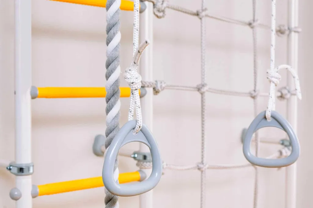 Corde à grimper pour espalier intérieur et structure de jeux extérieure