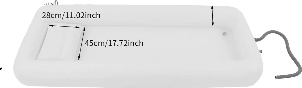 Vasca da bagno gonfiabile PVC Bianco Ergonomica: Spa Portatile Casa