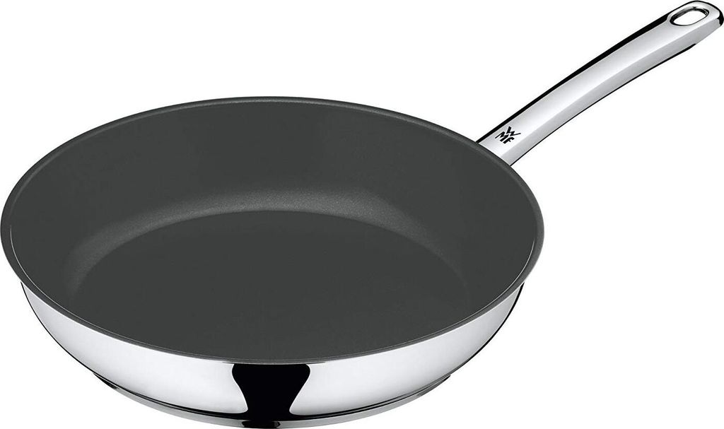 A single frying pan is shown against a white background.