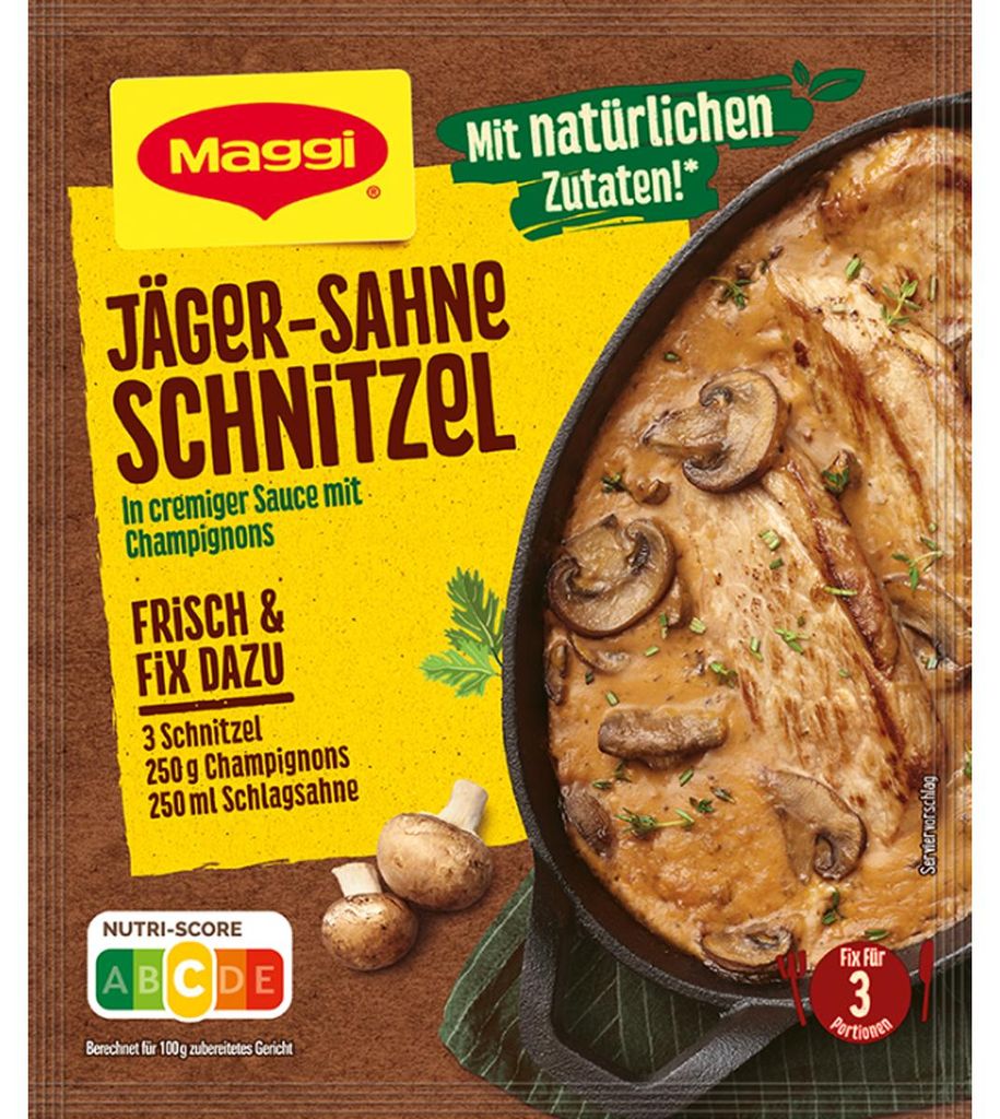 Maggi Fix pour Escalopes de Chasseur à la crème dans une Image du produit 