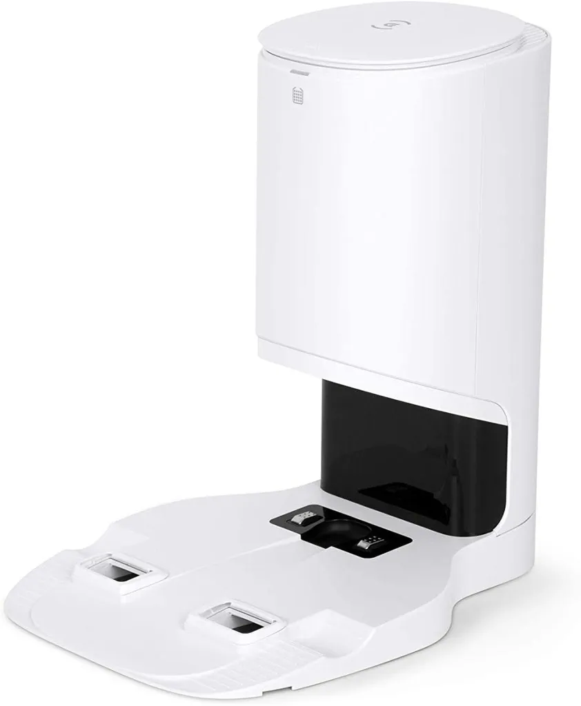 Station de Vidange Automatique Blanche Ecovacs : Oubliez la Poussière Enfin