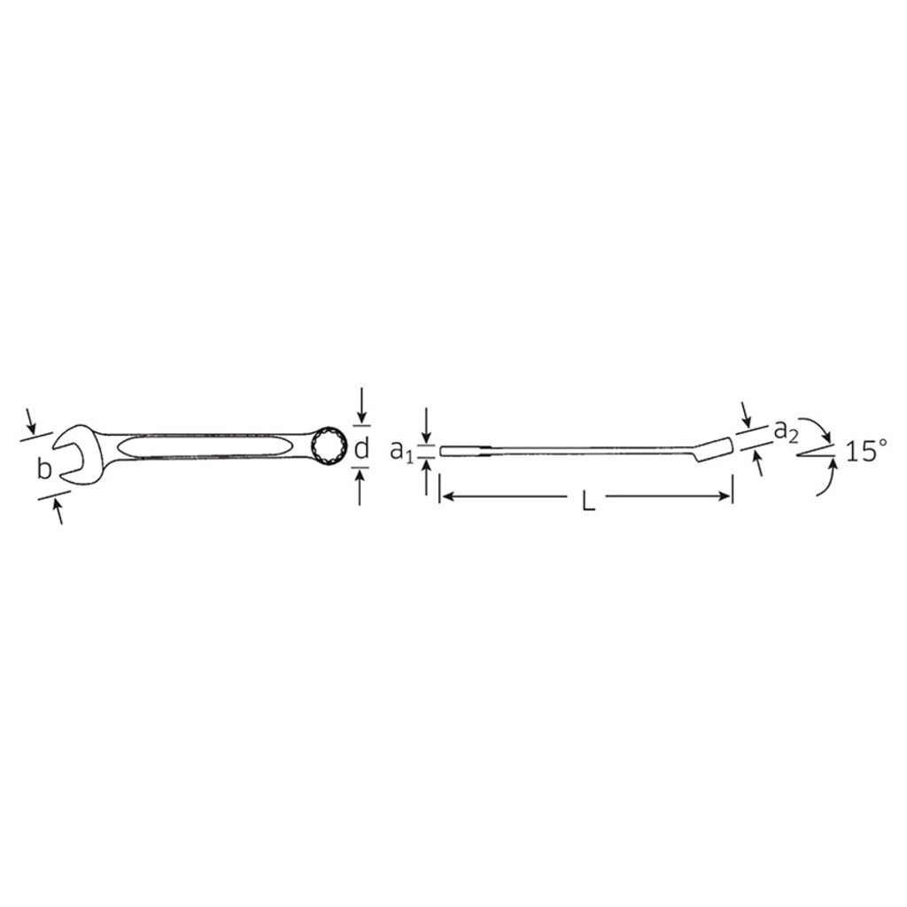 STAHLWILLE Ringmaulschlüssel SW 7/16 " L.135mm