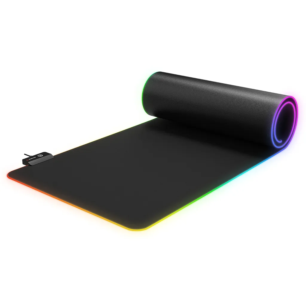 Tapis de Souris Gamer Antidérapant RGB 30x80cm Rampage MP-24 Fini les Glisses