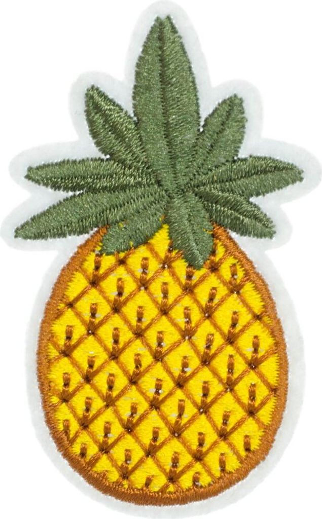Ananas Bügelbild Aufnäher Aufbügler Miniblings Garten Früchte Obst Frucht Sommer