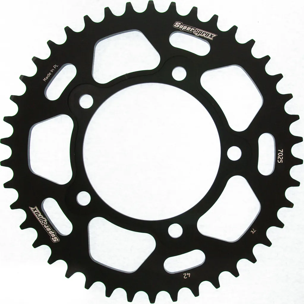 Couronne Alu 42Z Supersprox 520 Ultra-Légère Noire RAL-7025 5-Loch ID100
