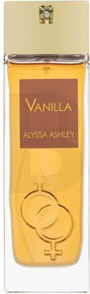 A bottle of Alyssa Ashley Vanilla Eau de Parfum for women.