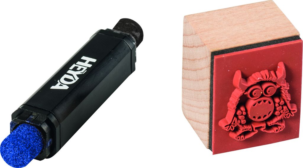 Stempelset Holz Monster Packung mit 10 Stück