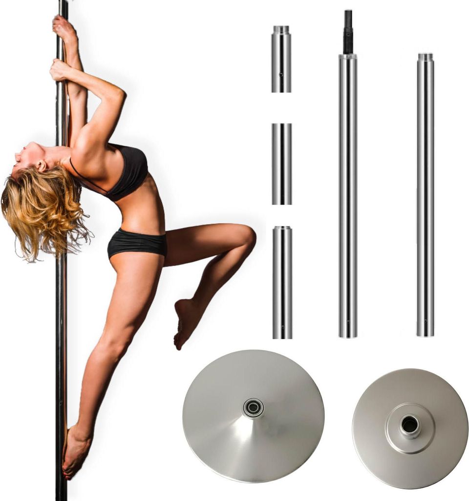 Pole Dance Tanzstange Static& Ø45 mm höhenverstellbar 220–274cm ohne Bohren Tragkraft 200kg