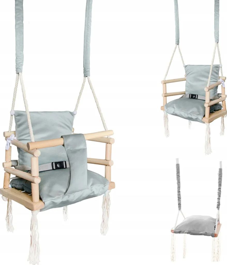 Houpačka pro děti SWINGY 3 v 1 šedá Obrázek produktu 