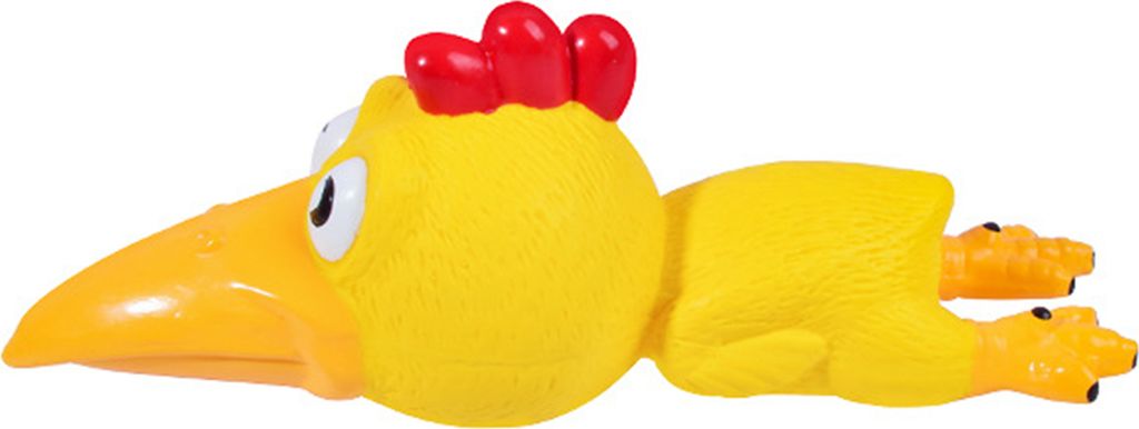Quietschendes Hühner-Hundespielzeug, interaktives Kauspielzeug für Haustiere, Zahnreinigung für Welpen, schreiendes Latex-Huhn zur Linderung von...