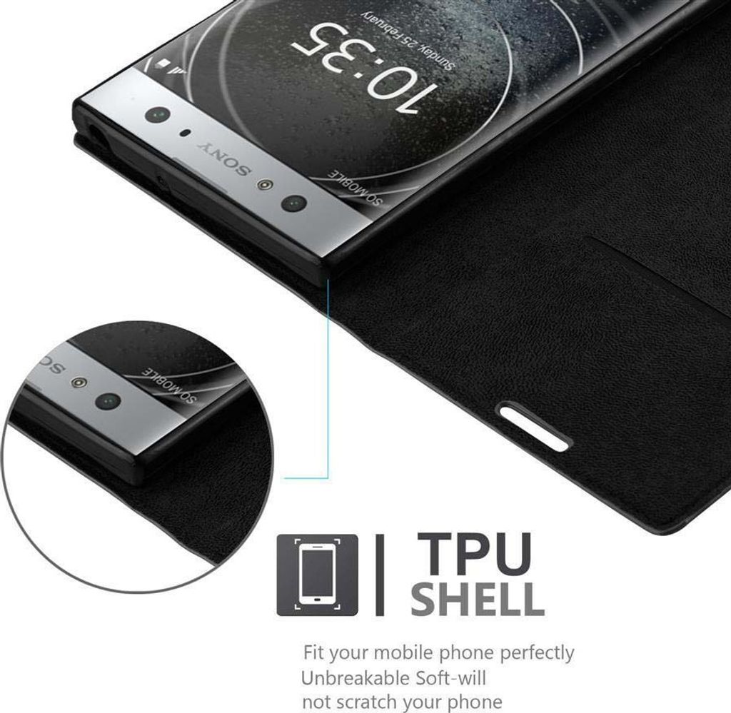 Coque Sony Xperia XZ Premium Cadorabo Metallic Rouge – Silicone TPU Souple Ultra-Fine, Anti-Choc, Anti-Rayures, Design Mat Élégant