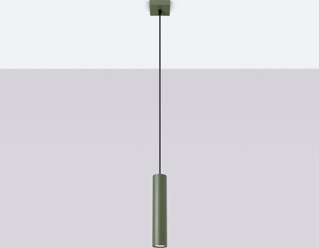 Sollux LAGOS 1 Sospensione Acciaio Verde Oliva | Stile Industrial Loft
