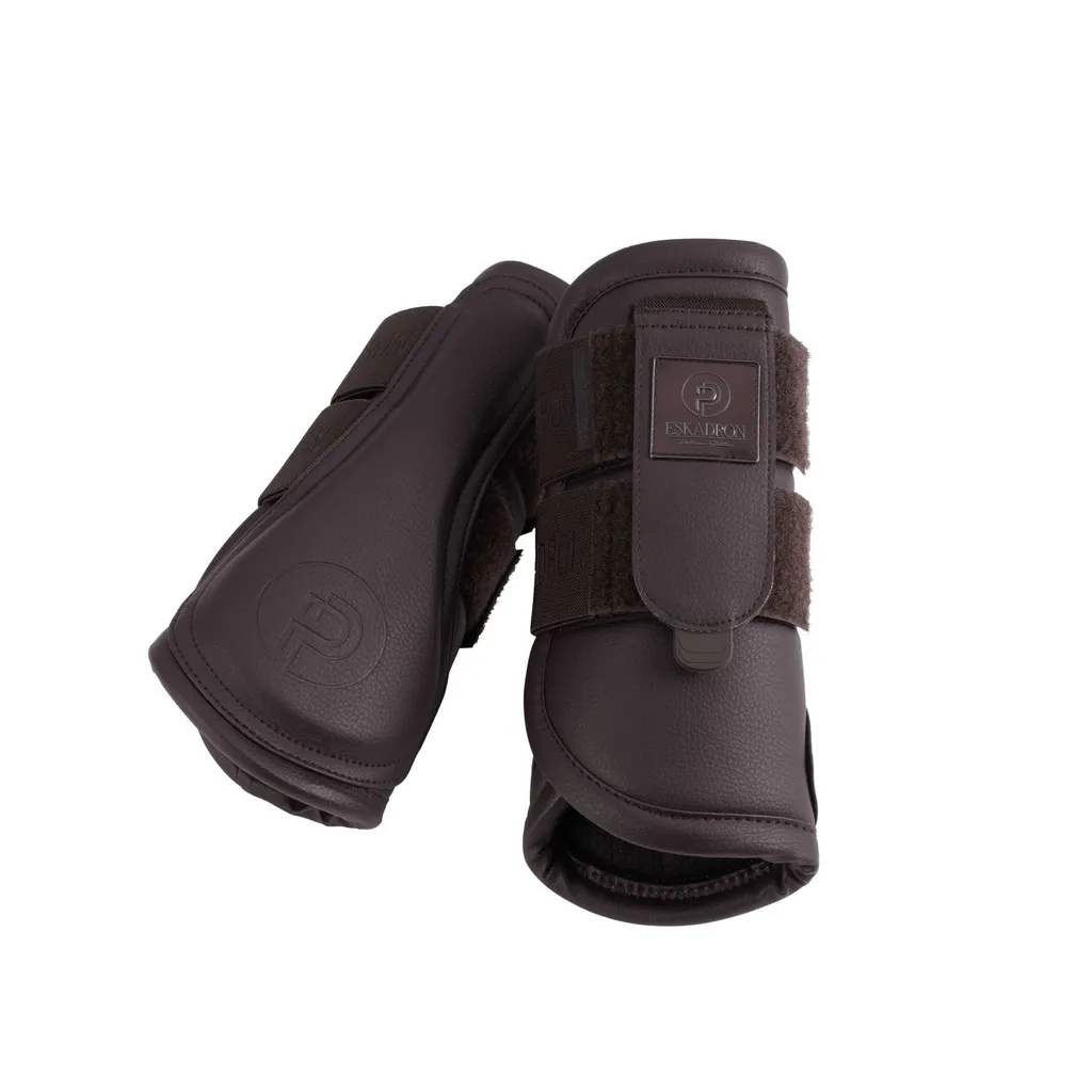 Eskadron Ghette per cavalli in ecopelle marrone tek Platinum 2024, Taglia:S