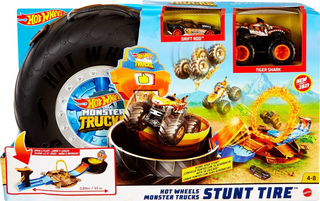 Hot Wheels Monster Trucks: un set di pneumatici da Immagine del prodotto 