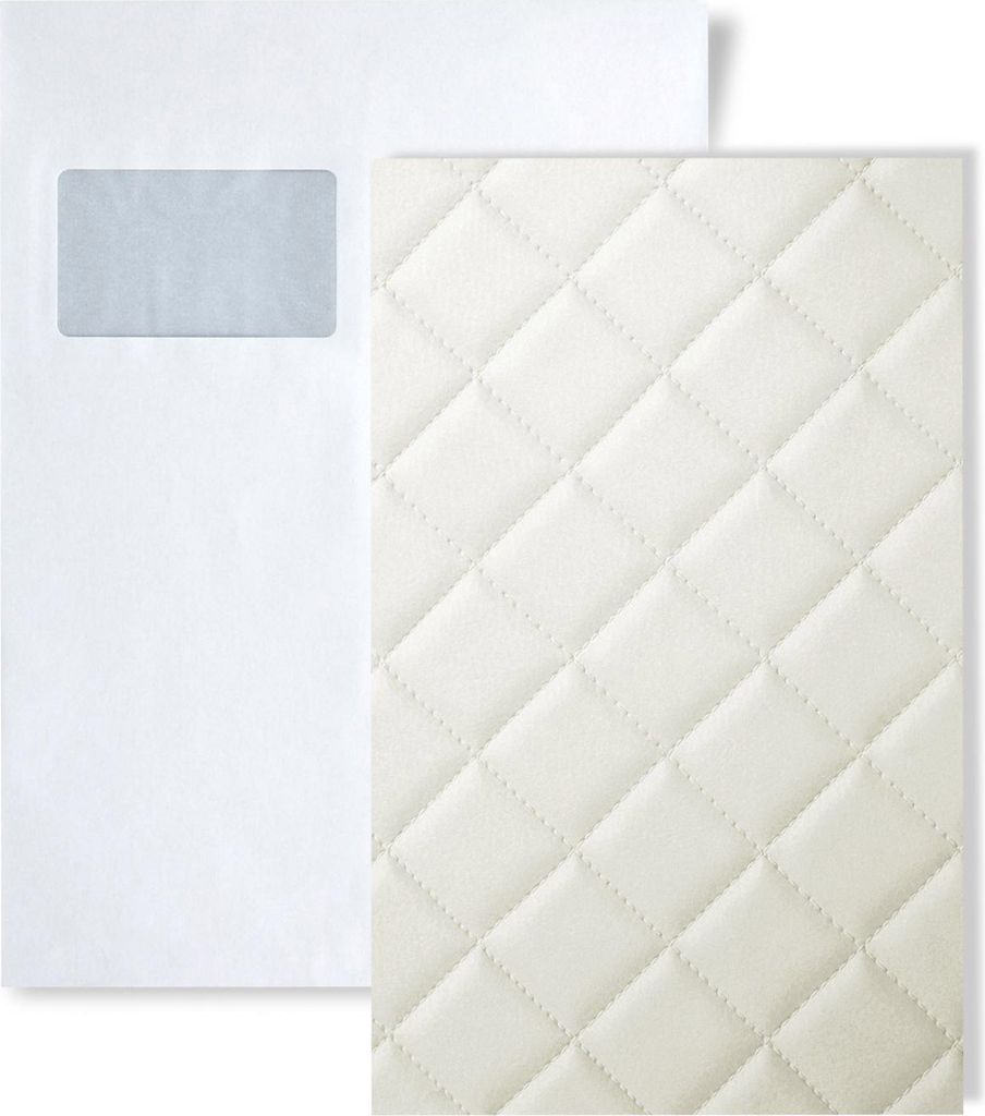 1 MUSTERSTÜCK WallFace S-15041 DIN A5 | Wandpaneel Muster ROMBO 40 BIANCO