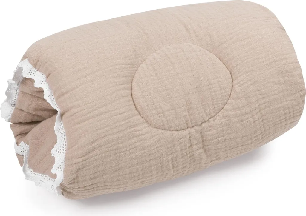 Cocon Bébé Mousseline Douillette avec Housse et Oreiller Décoratif Beige - 7
