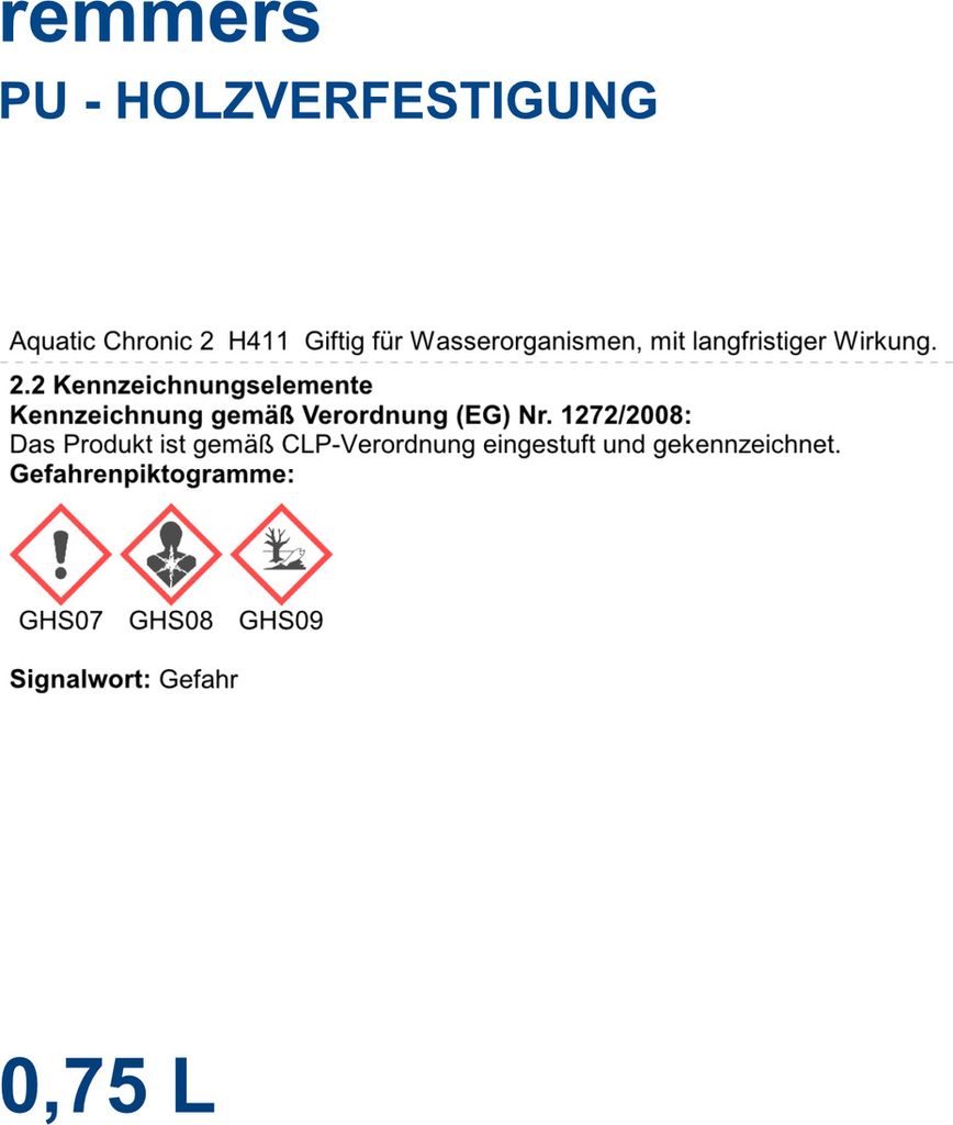 Remmers PolyurethanHOLZVERFESTIGUNG Schadstofffixierung auf Produktbild 5
