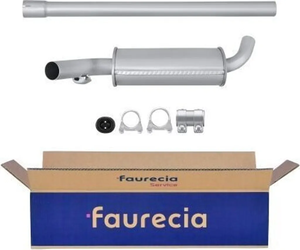 Silencieux central robuste HELLA 8LC 366 025-941 pour Toledo I (1L2) Acier