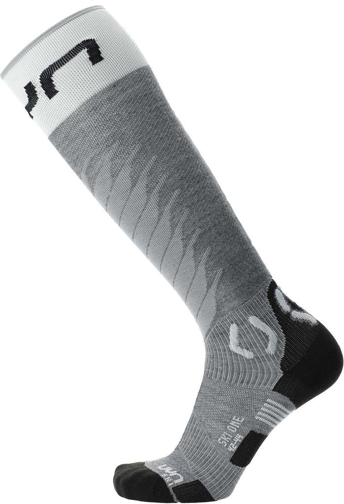 UYN One Merino Skisocken Herren grey melange/white 35-38