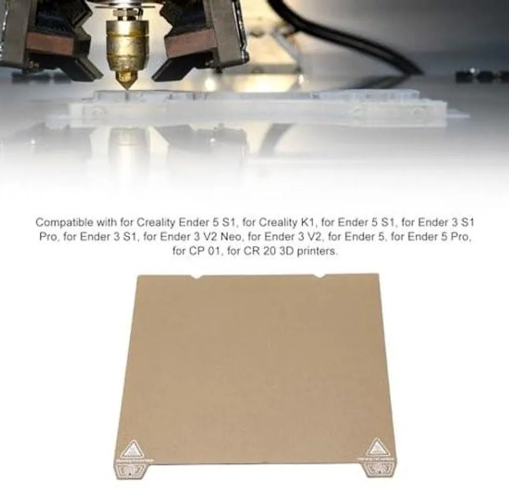 Plateau Flexible en Acier PEI pour Imprimante 3D Creality 235mm