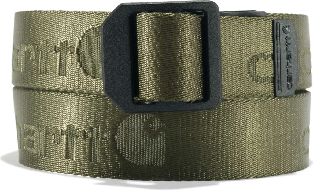Ceinture Nylon Vert Armée Carhartt avec Boucle Autobloquante Taille L