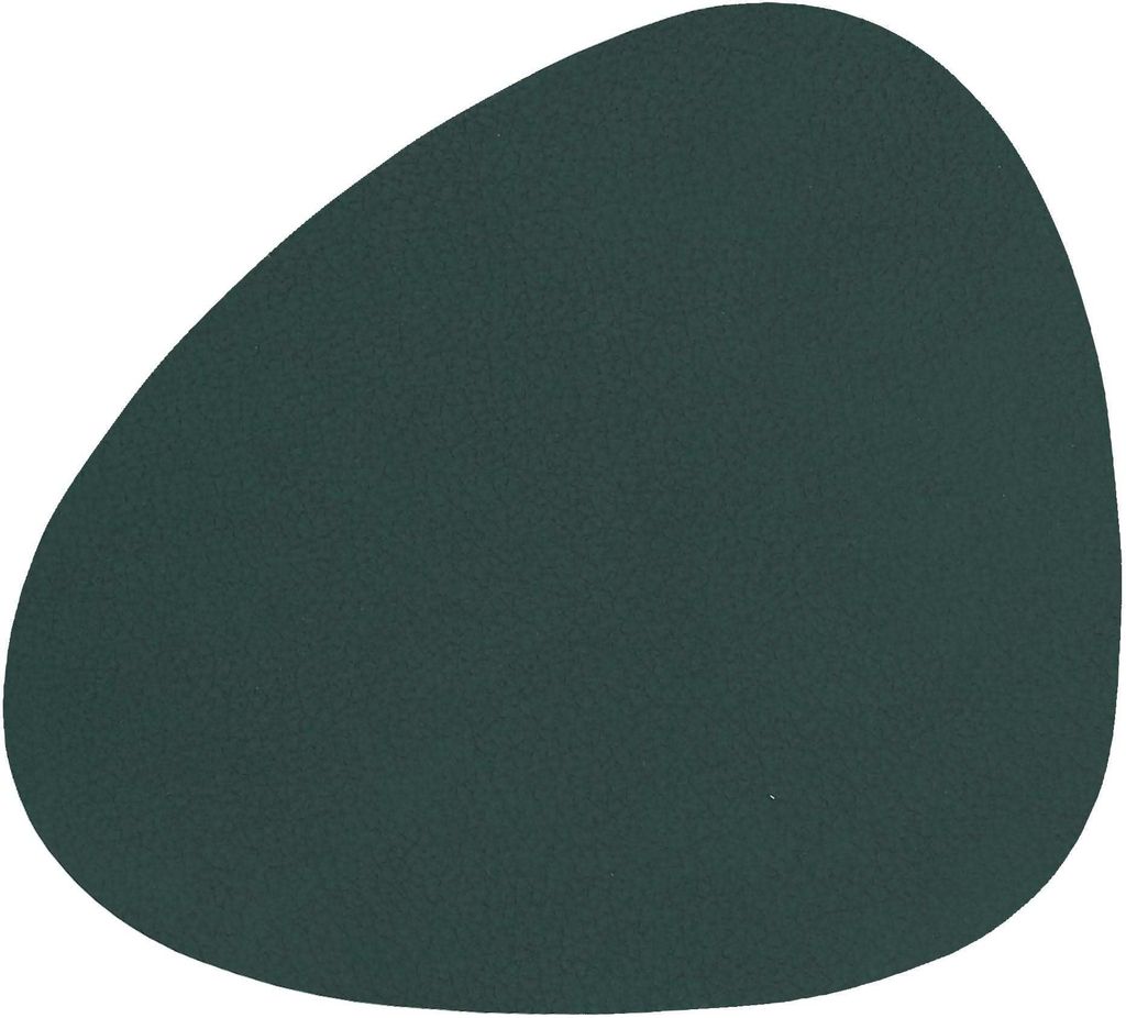 LIND DNA Glasuntersetzer Nupo 4-er Set, Farbe:Dark Green, Form:Curve