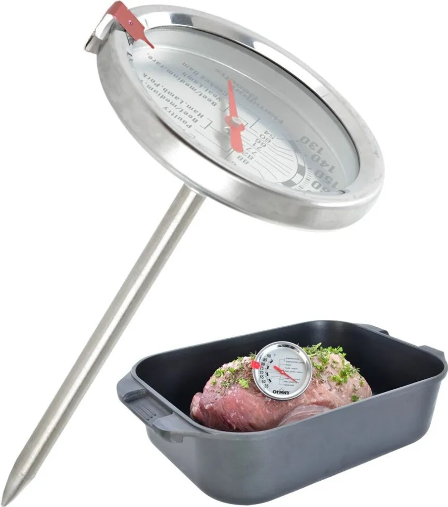 Termometro da Cucina Orion con Ago Lardellatore 12cm | Acciaio